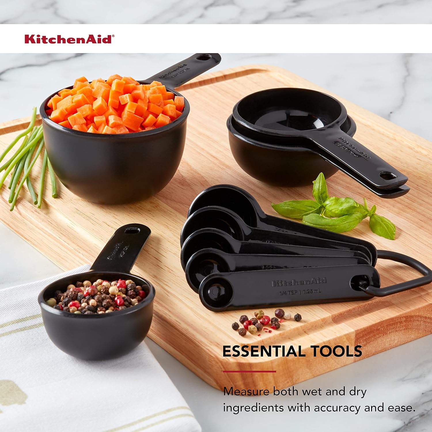 kitchenaid measuring cups & spoons set1