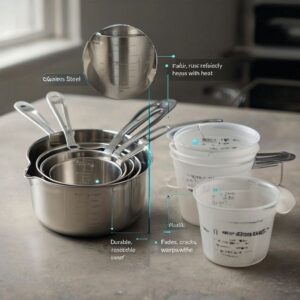 comparison between stainless steel measuring cups better than plastic