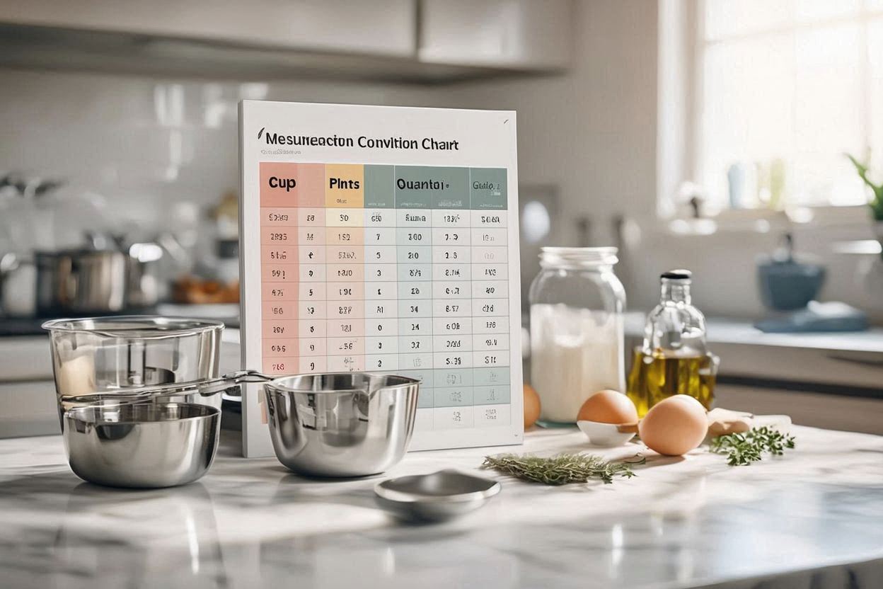 cups to quart kitchen conversion chart1