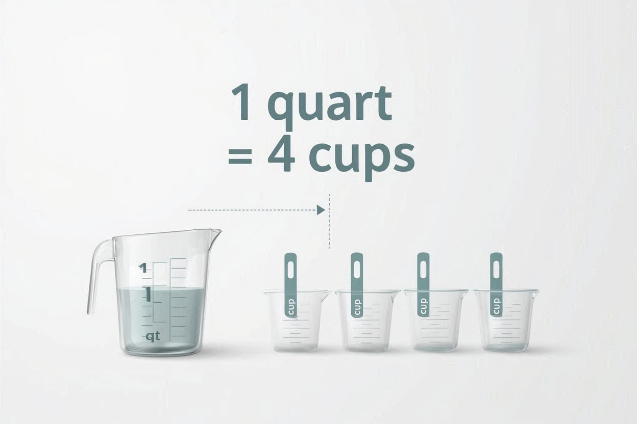 cups to quart kitchen conversion chart2b
